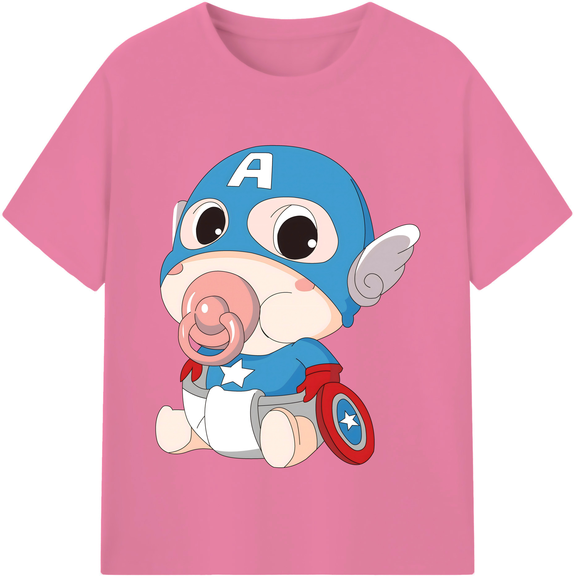 （画像用） アベンジャーズ The Avengers 綿100％半袖Tシャツ（フロントプリント）